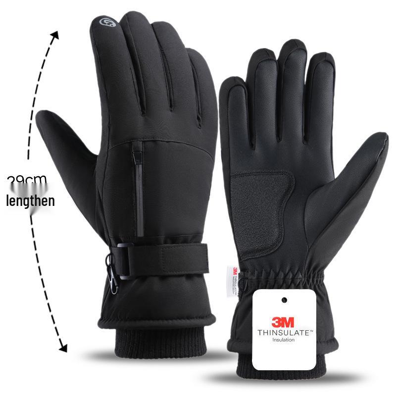 Women's Winter Touchscreen Waterproof Fleece-Lined Cycling Gloves