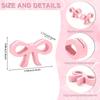 WTEMPO Wedding Valentine's Day Sweet Bow Shaped Design Place Card Holders Bowknot Table Seat Number Holders Cute Name Card Display Stands