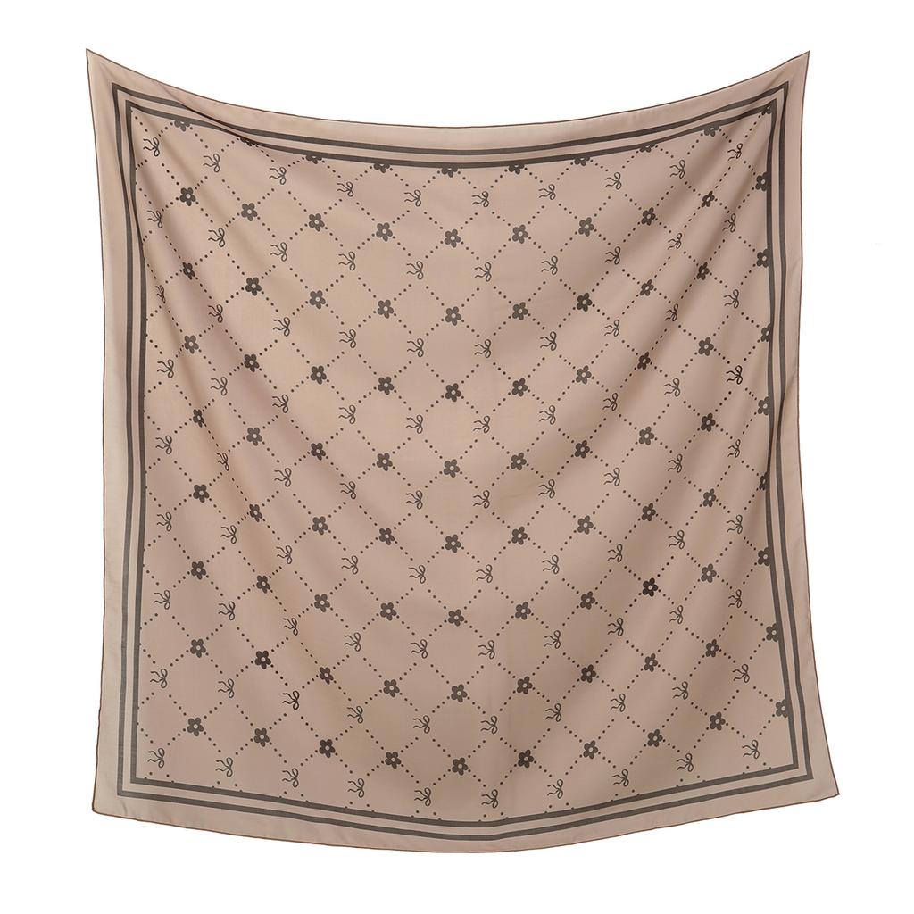Neuer floral bedruckter 110 Quadratischer Schal Damen Muslimische Hijabs Schal Halstuch Halstuch Schals Kopftuch Bandanas Stirnband Stirnbänder