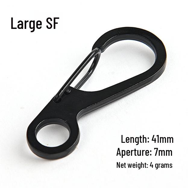 Large Classic Carabiner: Quick Release Mini Keychain & Keyring Hook