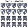 Medieval Castle Wolf Shield Building Blocks Military Knight Dragon Warrior Soldier Figures Accessories Weapon Helmet Bricks Toys