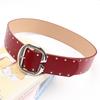 C-button punk style women's belt, American Spice Girl rivets with skirt pants waist seal heavy industry belt women