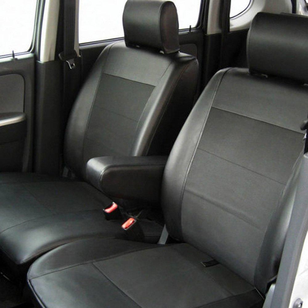 

MK53S Custom Leather Perforated Seat Covers Spacia/Spacia & (Spacia Custom) чёрный