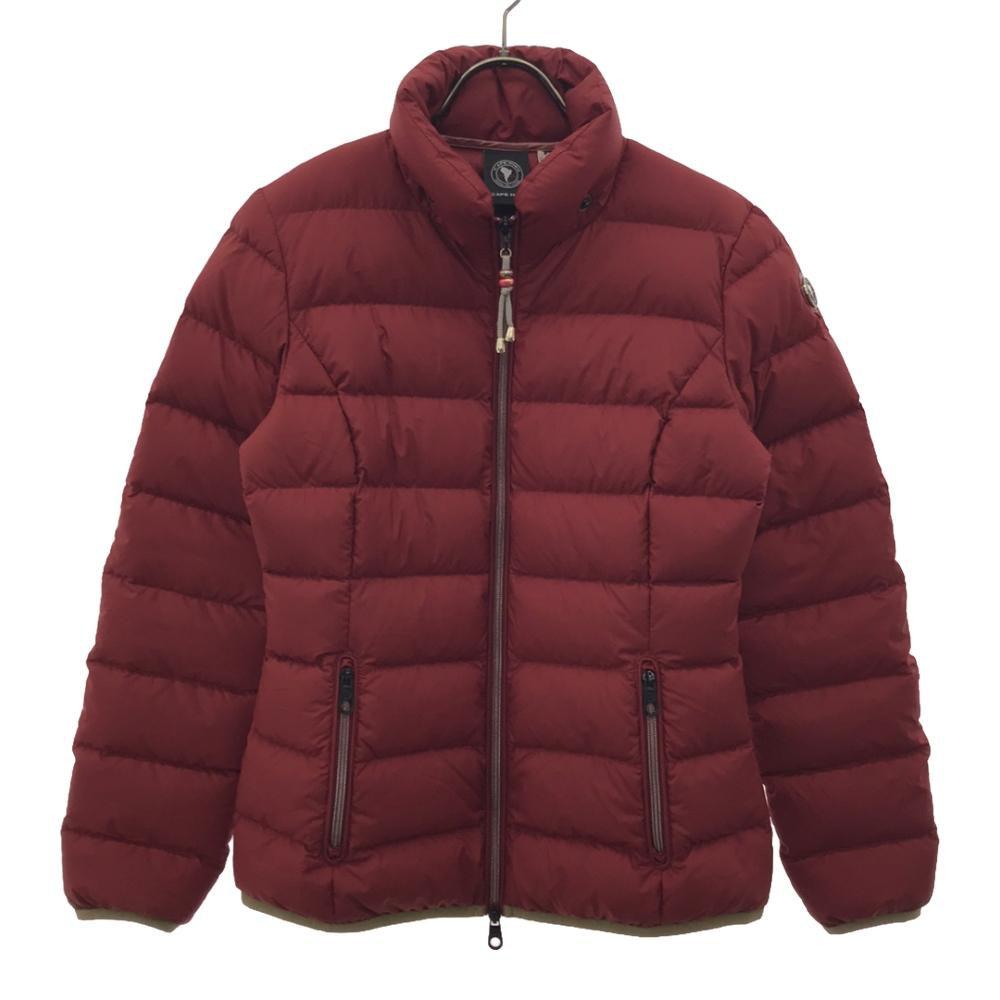 

Пуховик CAPEHORN с логотипом-нашивкой, красный, женский, б/у