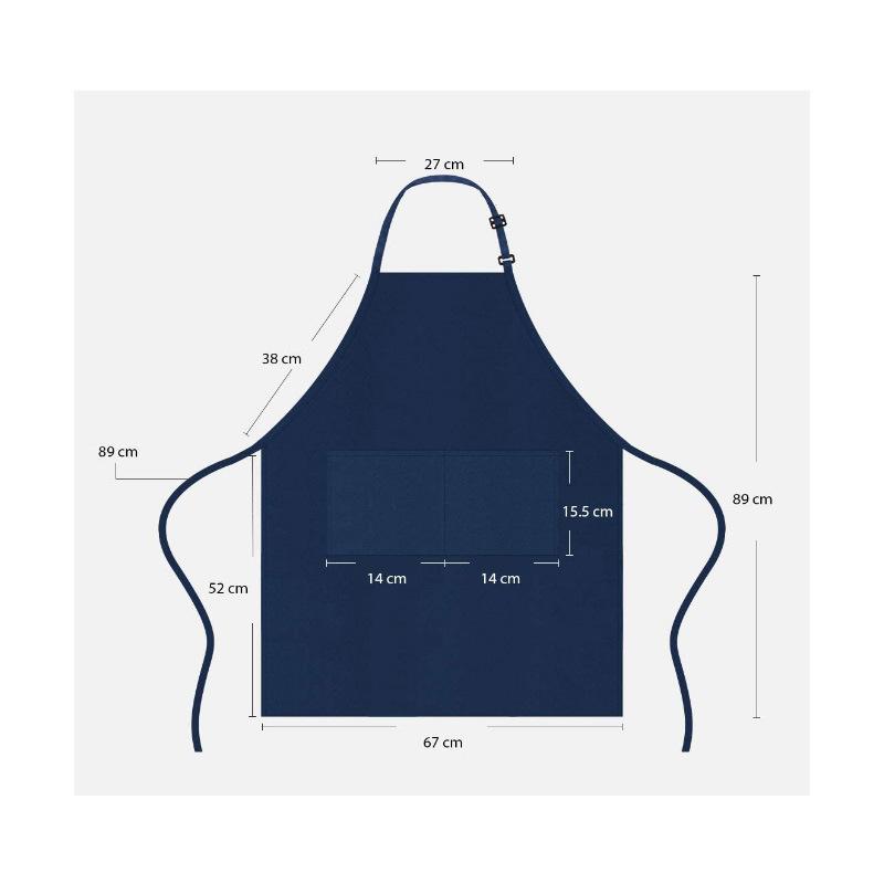 Apron with yoke-adjustable with pockets, kitchen aprons family, apron for Chef, Catering, bakery, work clothes for hairdresser