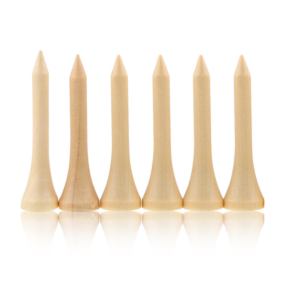 Wooden Environment Friendly Golf Tees 100pcs 1 Pack (4.2cm)