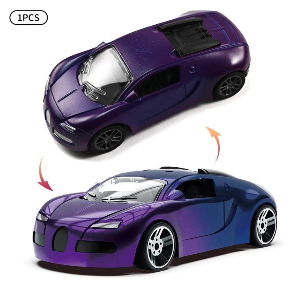 Inertia Powered Temperature Color Change Zinc Zinc Alloy Car Color Changing Pull Back Racing Car Kids Gifts