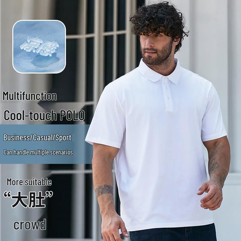 Мужская рубашка-поло Dibinze большого размера, охлаждающая, в стиле business casual 5XL