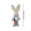 Easter Bunny Figurine Statue Cartoon Souvenir Party Decoration Handicraft 35cm for Garden