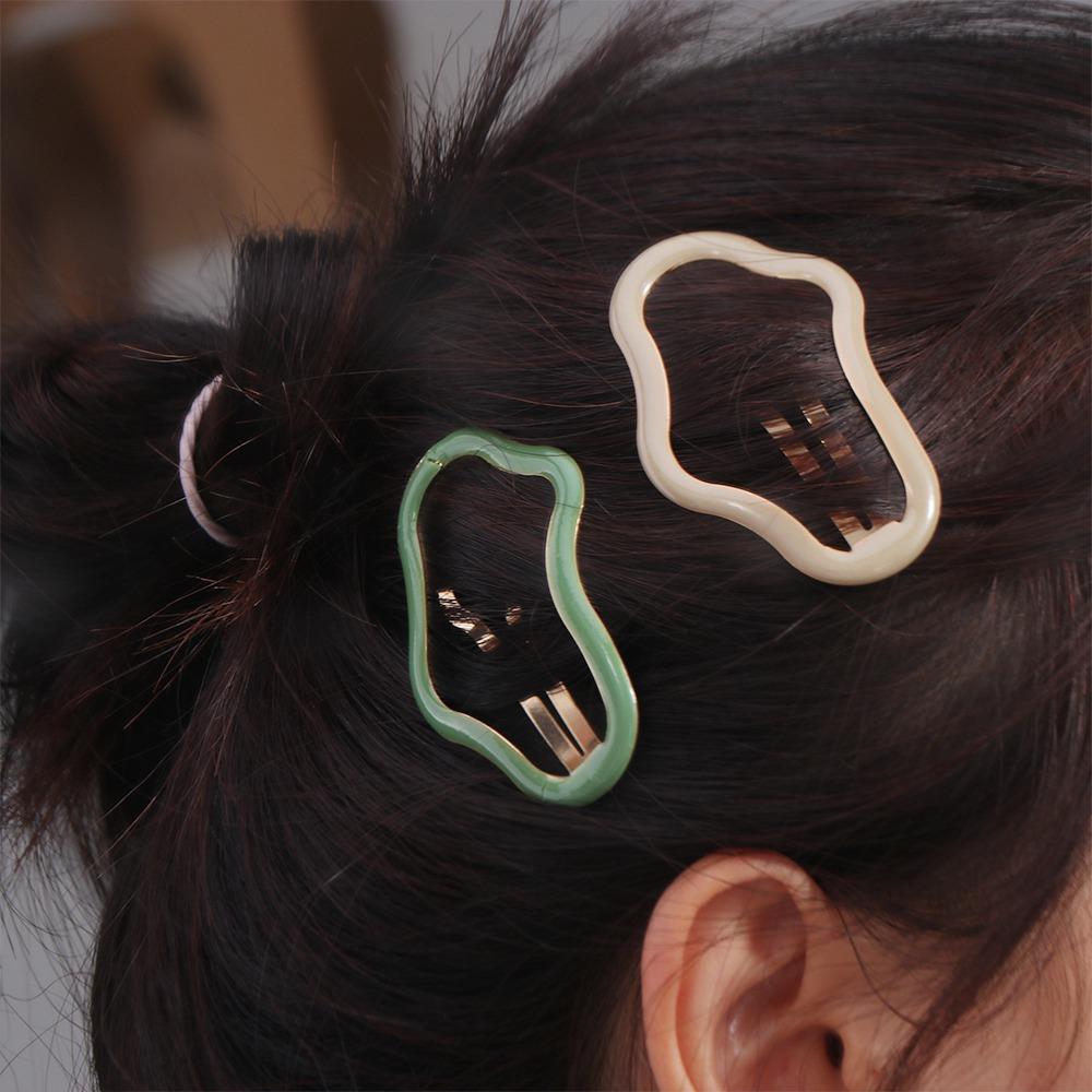Metal Clouds Bb Clips Geometric Hollow Metal Hairpin Elegant Cloud Hair Clip Party