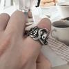 Retro Black Mamba Kobe 24 8 Ring For Men Punk Gothic Rock Hiphop Open Ring Handmade Jewelry Bikers Accessories Basketball Gift