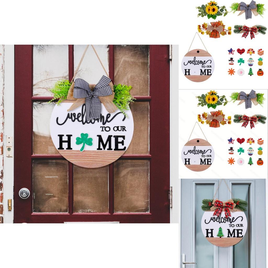 Willkommensschild Für Hauseingang Mit Magnetischem Holzrahmen Für Party-Dekoration