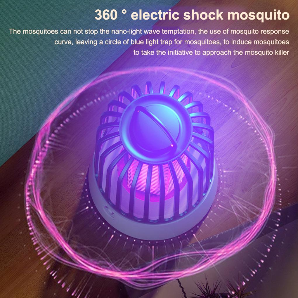 Electric Fly Trap Lamp USB Rechargeable For Home Indoor Rated Power 5W Rated Voltage Dv 5V-1A