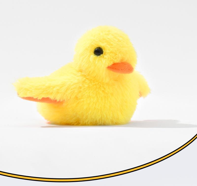 

Flapping Duck Cat Toys Interactive Electric Bird Toys Washable Cat Plush Toy boredom amusing stick Vibration Sensor Game Kitten жовтий