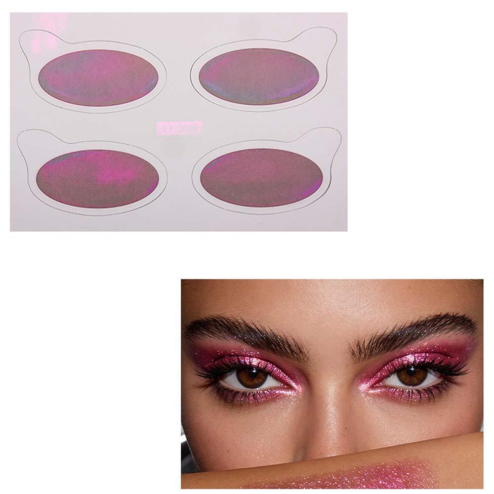 Fake Tattoo Eye Shadow Tattoo Stickers Eye Shadow Paste Feel Flash Change Color Tattoo Decals High Gloss Waterproof