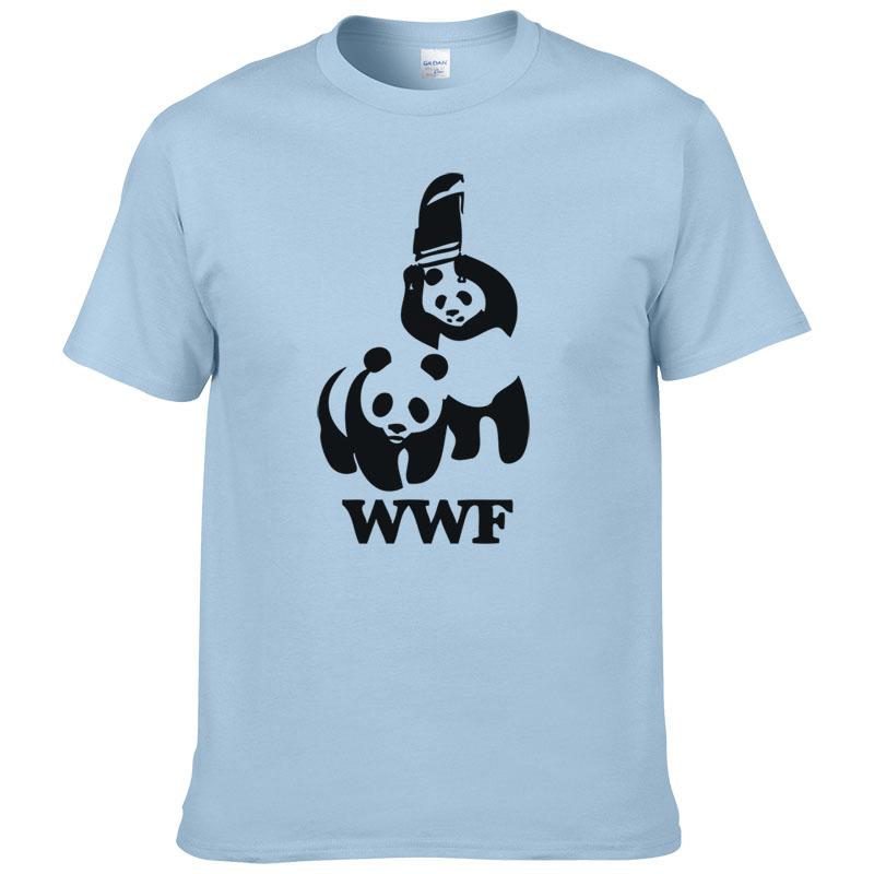 Panda Comedy Short Sleeve Cool Camiseta T Shirt Men T Shirt Summer Fashion Funny T-shirt #188