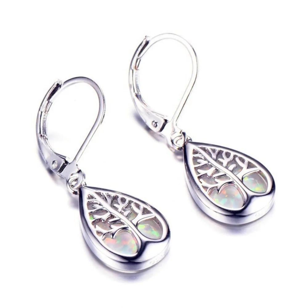 Europe and The United States New Fashion Tree of Life Female Earrings Personalized Trend Drop-shaped Female PartyEarringsZircon