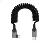 Fast Speed USB5 Type C Spring Cable 240W Power 80Gbps Transfer 16K Video Output for Type C Devices