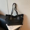 High value tote bag women's new commuter texture retro matte versatile double shoulder underarm shoulder bag