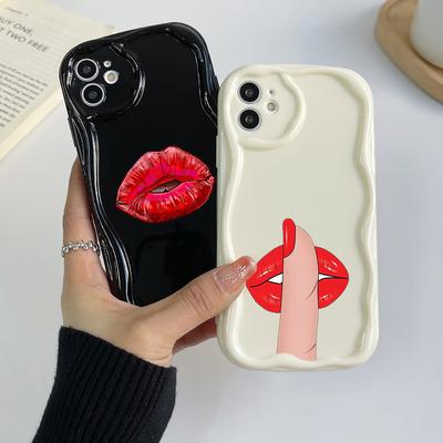 Ae87 Lips Kiss Digital Art Protective Phone Cases for Xiaomi Poco X5 F6 Redmi Note 13 12 11 Pro 13C 12C A3 Huawei Honor 90 Wave TPU Back Cover