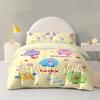 Cute Monster Printing Bedding Set Little Monster Pattern Duvet Cover With pillowcase for Kids Teens Bedroom Decor