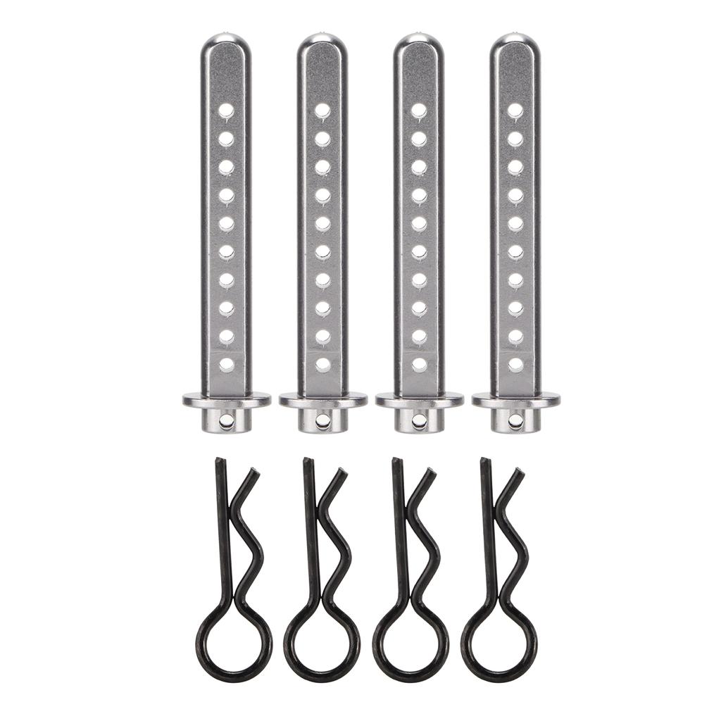 MOHERO Aluminum Alloy RC Body Post Mounts For Axial SCX10-PRO AXI03028 - CNC Precision Upgrade Parts (4-Pack)
