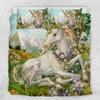 Comforter S Unicorn Comforter Set Super Soft 3 Piece Bedings 100% Bamboo Fiber Bedding Comforter Set Girl Unicorn Bed