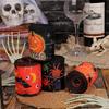 Halloween Theme Wide Ribbon for Halloween Celebration Decors 2.5inch Wire Edged Wide Ribbon 5 Yard for Festival Decors