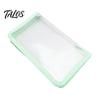 Waterproof Document Organizer A6 Bag, Smooth Zipper Durable Pencil Case, Reinforced Edge Filing Envelope Transparent PP for Stationery Receipts