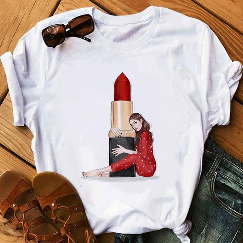 Cartoon Printed T-Shirt Women'S Short Sleeve Women'S Clothing