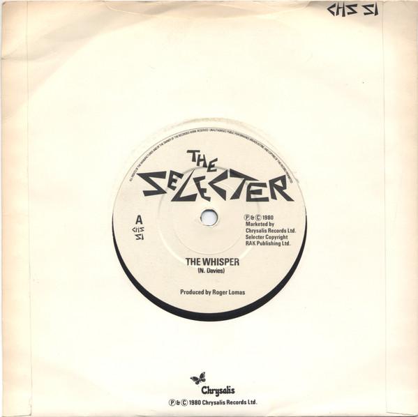 

7inch Record SELECTER - The Whisper CHSS1 Chrysalis 1980 UK Reggae, Ska & Dub Used