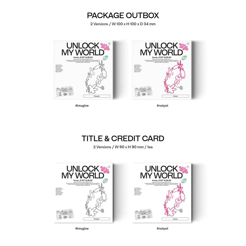 fromis_9 - fromis_9 1st Album 'Unlock My World' [KiT ver.] [#imagine ver.]