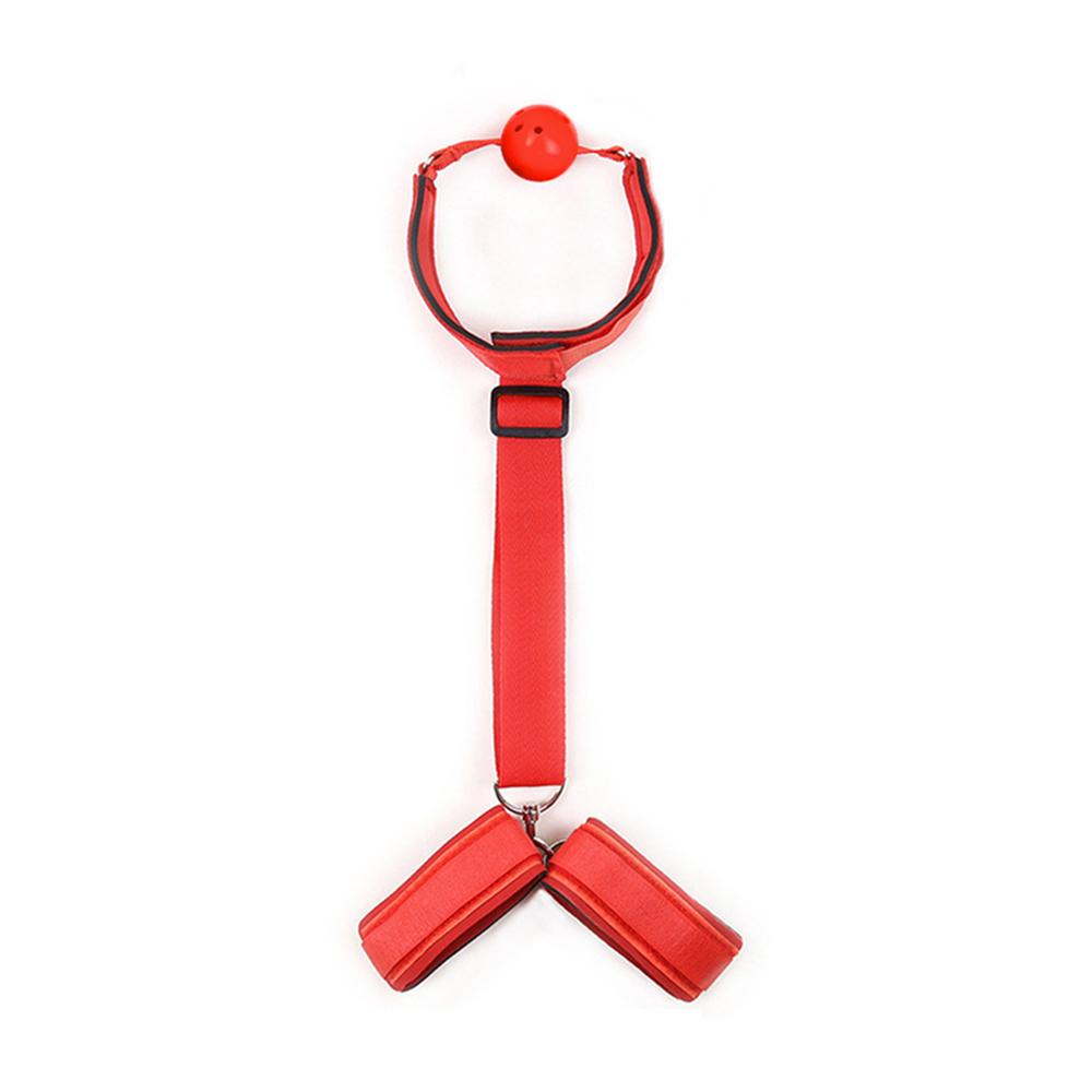 Erotic HandCuffs Mouth Gag BDSM Bondage Restraints Sex Toys for Couples Open Mouth Ball Backhand Cuffs Tied Up Adult Game