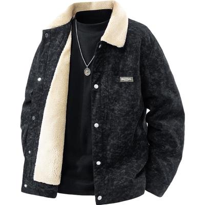 Men's Winter Corduroy Plush Lined Jacket