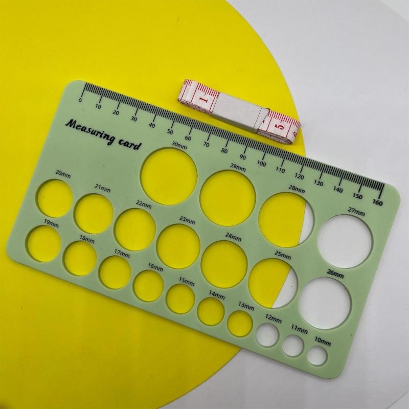 Zacht Food Grade Siliconen Meetinstrument Voor Bepaling van de Tepelmaat Met Dubbele Centimeter- en Inch-schaal