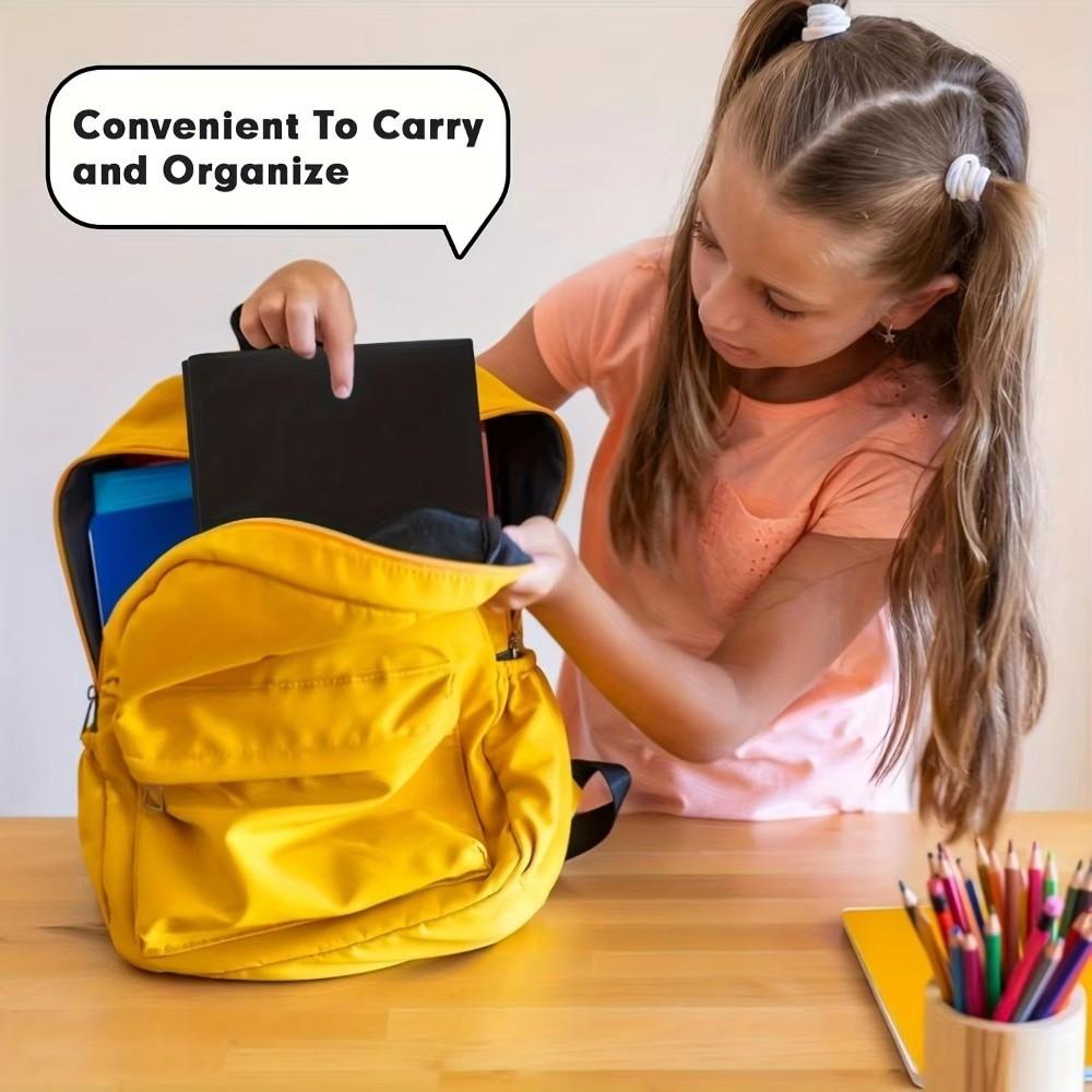 Plastic Two Pocket Folders Waterproof with Pockets File Folders Store Documents Reusable Business Card Holder