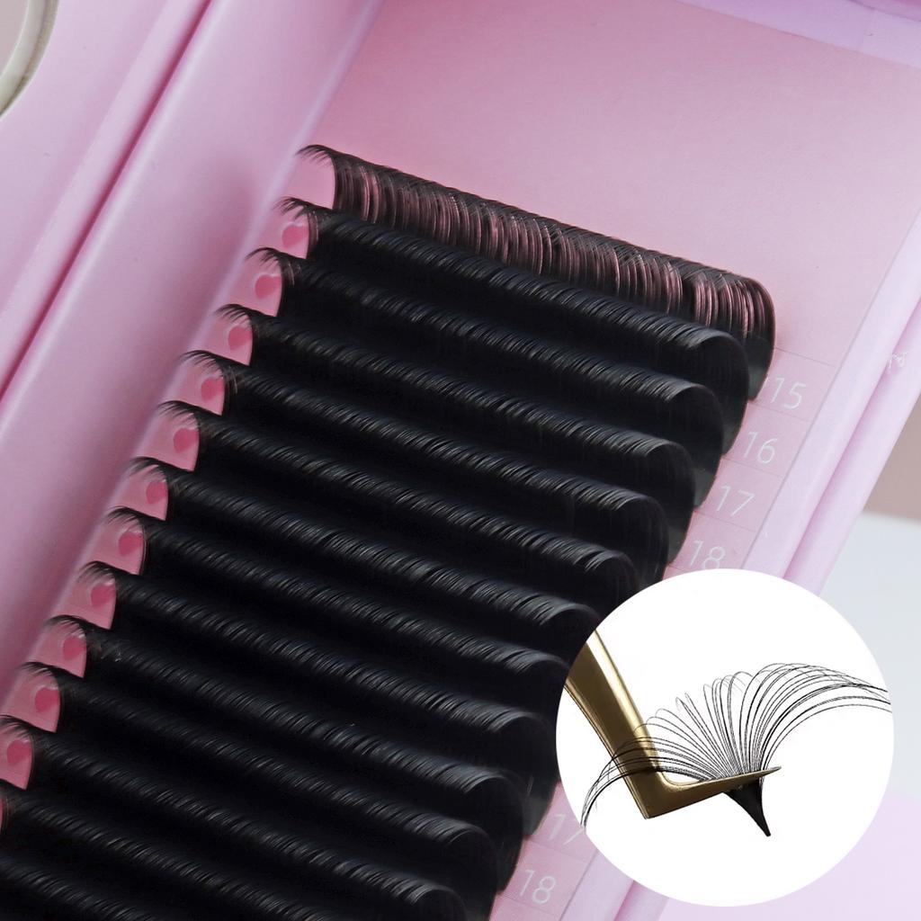 New Eyelash Individual Eyelash Matte Black Siberian Las Extension Supplies Private Label Russian Volume Lash Extensions Trays