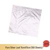 Pure 999 Silver Handicrafts: Single & Double Layer Silver Foil Paper Decor, Multiple Specifications Available