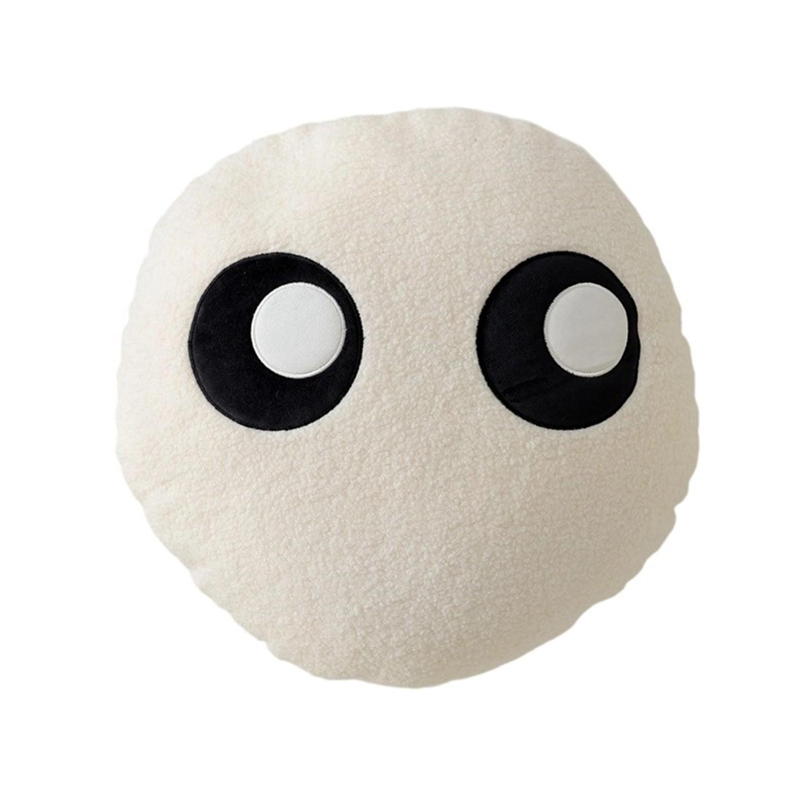 

Sofa Pillow Round Pillow Plush Core Cartoon Cute Drift Window Waist Pillow Backrest Bedhead Cushion One Size белый