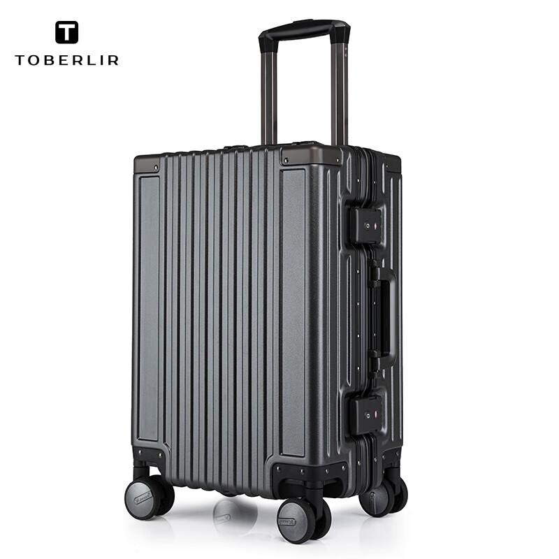Toberlir R080621 Aluminum Frame Hardside Luggage 20 inch