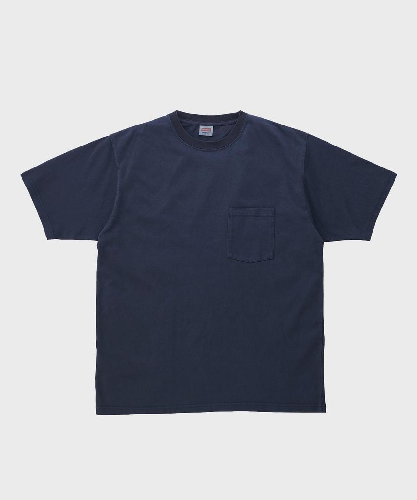 Geulamichi Gym Knit Pocket Short Sleeve T-Shirt Pigment Blue