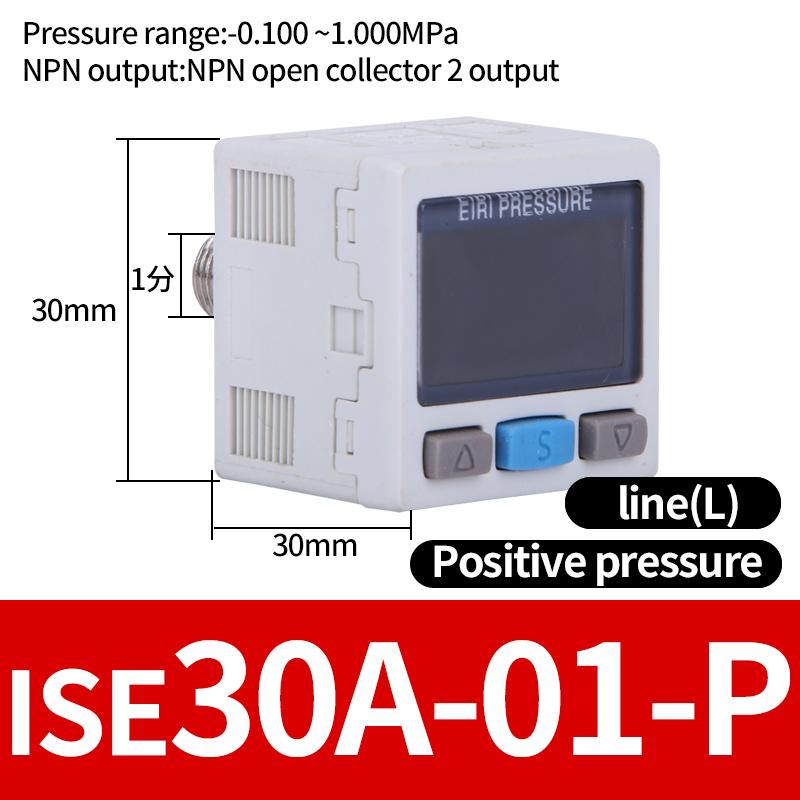 ZSE / ISE30A Pneumatic High-Precision Electronic Digital Display Pressure Switch ISE30A-01-N-L ZSE30A-01-P-L ZSE30AF-01-A