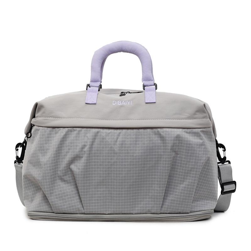 Expandable sports fitness bag with large capacity, short-trip carry-on, stylish travel bag, lightweight