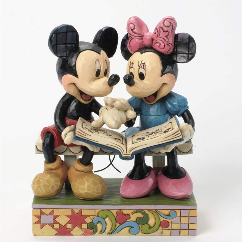 Disney Traditions Jim Shore Mickey and Minnie 85th Anniversary Model Disney Figures 6.5 inches [Parallel Import]