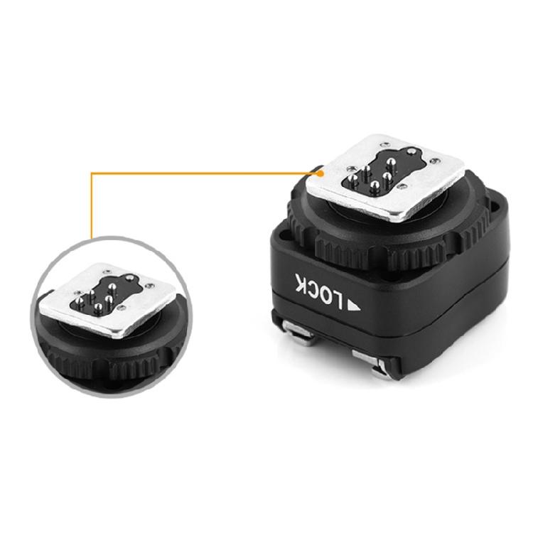 Replacement TF321 Flashing Hot Shoe Adapter Hot Shoe Converter To PC Sync Socket Convert for 580EX 580EX II 550EX 430EX