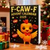 2025 Christmas Advent Calendar with Mini Chicken Ornaments 24-Day Countdown Box for Family Fun And Festive Atmosphere