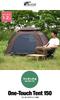 FIELDOOR Tent 150 Ground Sheet Easy To Set Water Heat UV for Solo or 2 Water Pressure Resistance of or More One-touch [Khaki] & [Grey] Up, Resistant,