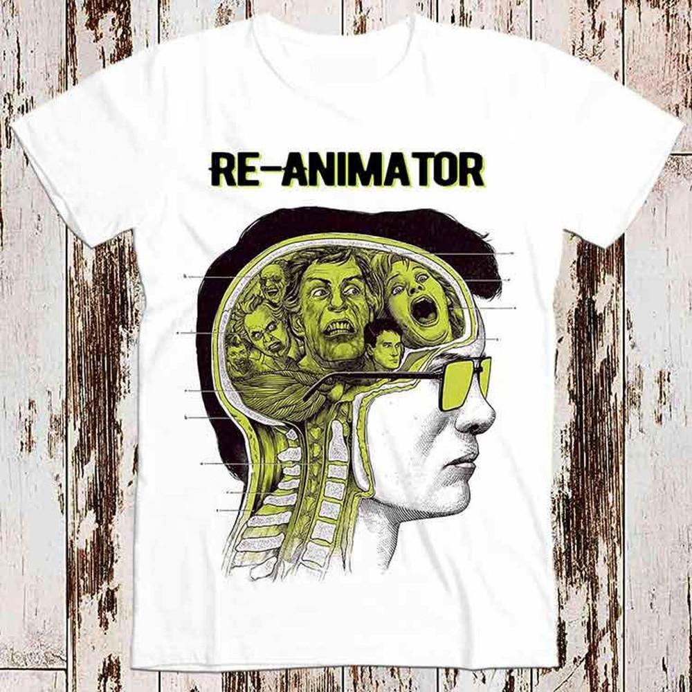 

Re-Animator Fantasy Horror 70s Movie Retro Super Cool Best Gift Top Tee T Shirt 4XL
