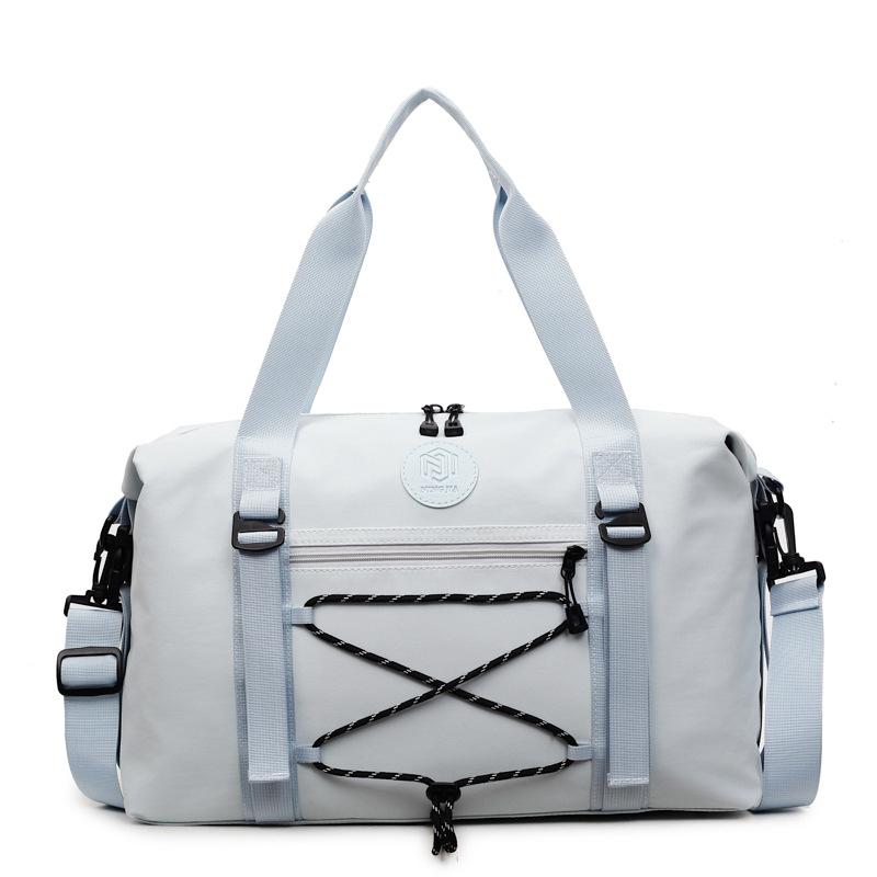 

Вместительная сумка-мессенджер для поездок на работу, спортивная сумка-тоут для спортзала, дорожная сумка, водонепроницаемая пляжная сумка для коротких поездок, сумка через плечо небесно-голубой