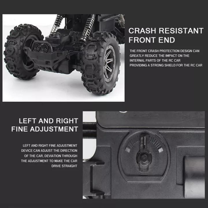 1:16 RC Car 20KM/H 4WD Remote Control Vehicle 2.4Ghz Monster Truck Buggy Off-Road Toys